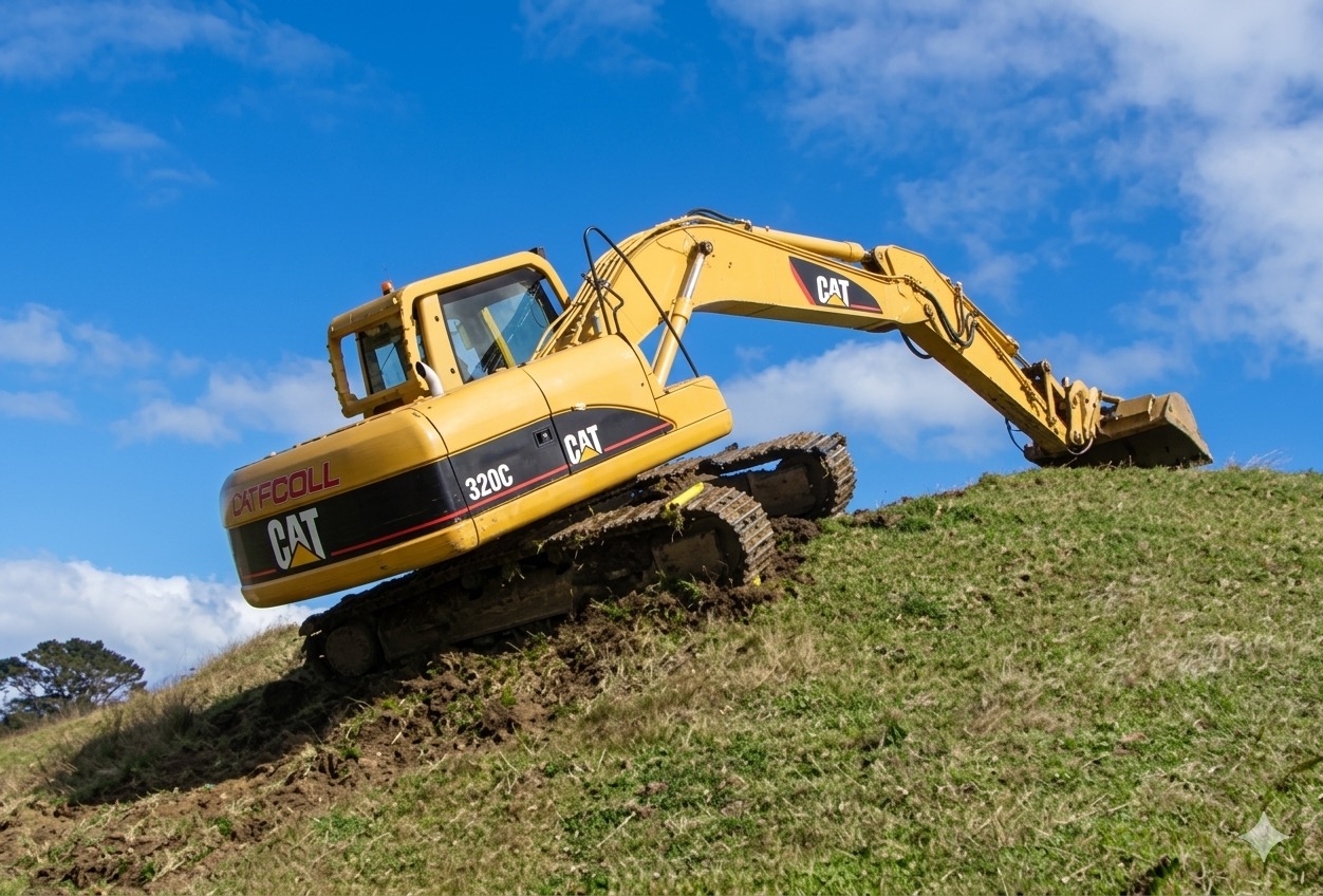 TrackGrip in operation on steep terrain